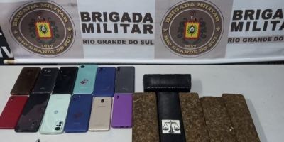 Brigada Militar apreende droga e celulares na Penitenciária de Rio Grande