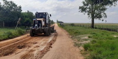 Capelinha Santo Antônio e Estrada da Terra Dura recebem patrolamento em Camaquã