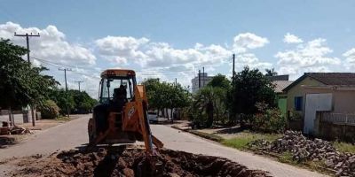 Calçamento da Rua Passo Fundo tem trecho reformado em Camaquã