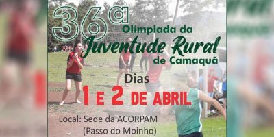 36ª Edição das Olimpíadas da Juventude Rural acontece neste fim de semana no interior de Camaquã