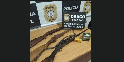 Ação conjunta entre BM e PC resulta em prisão e apreensão de armas no interior de Pelotas