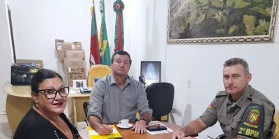 Secretaria da Educação de Amaral Ferrador e Brigada Militar estabelecem plano de segurança nas escolas municipais