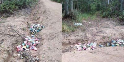 Internauta reclama de descarte irregular de lixo na Estrada Costa do Sutil em Chuvisca