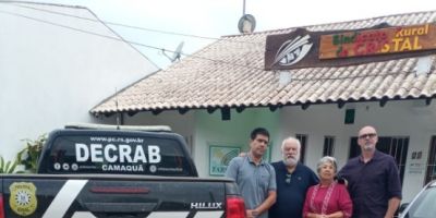 Decrab de Camaquã busca parcerias junto ao Sindicato Rural de Cristal para combater crimes rurais na Região