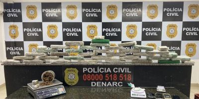 Polícia Civil apreende 29 quilos de maconha e arma de fogo em Nova Santa Rita