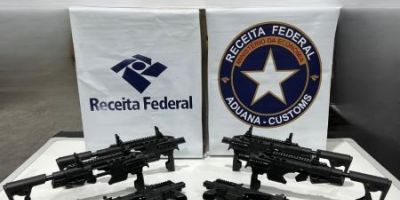 Receita Federal apreende kits de conversão de pistola em submetralhadora em Chapecó