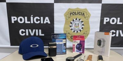 Polícia Civil cumpre mandado e apreende objetos furtados em Cristal