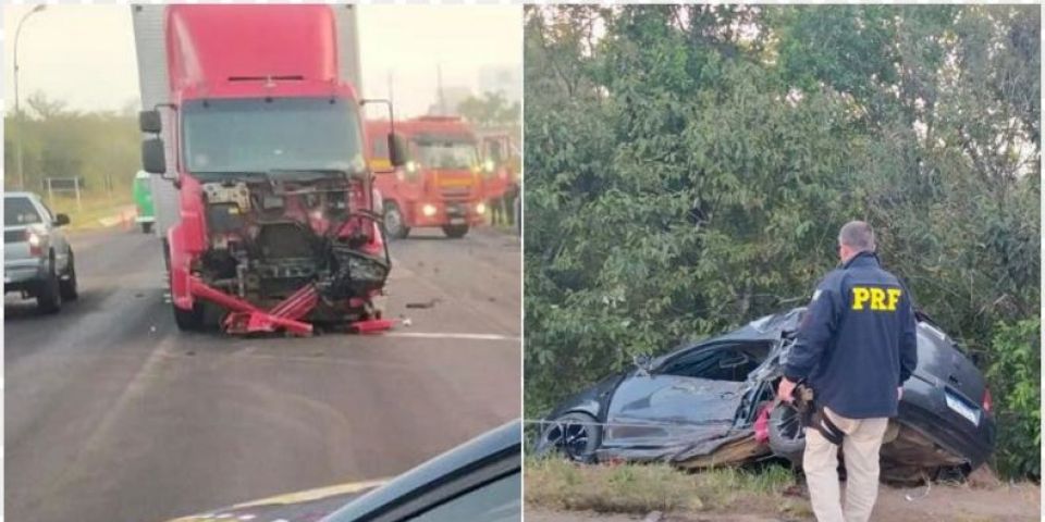 Acidente entre carro e caminhão na BR-471 resulta em uma pessoa morta em Rio Pardo