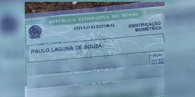 Encontrado título eleitoral perdido em Camaquã