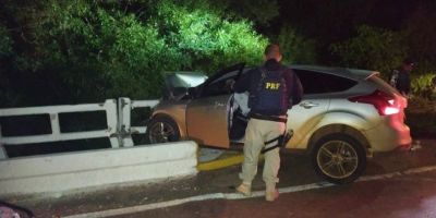 PRF prende motorista embriagado que se envolveu em acidente em Cachoeira do Sul