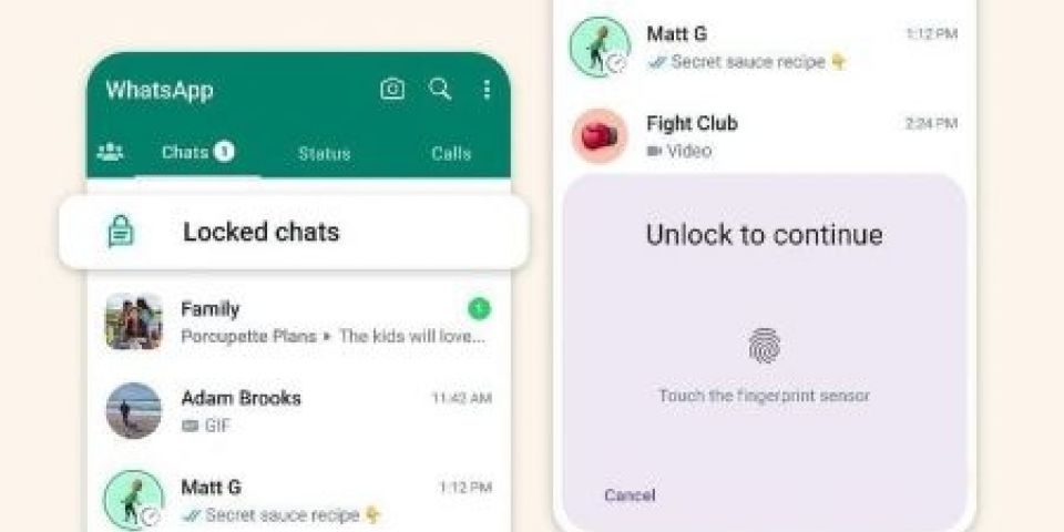 WhatsApp lança recurso de Proteção de Conversas com senha e biometria para aumentar privacidade dos usuários