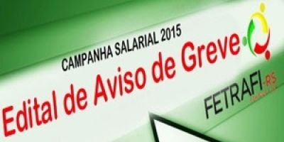 Fetrafi-RS publica Edital de aviso de greve dos bancários