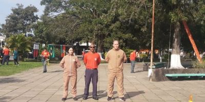 Brigada Militar e Corpo de Bombeiros de Camaquã participam do Dia do Desafio 