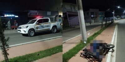 Motociclista se envolve em acidente na Avenida José Loureiro da Silva em Camaquã