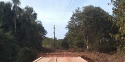 Ponte do Faxinal e Ponte do Núcleo 4 do Banhado do Colégio são reconstruídas