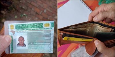 Mulher encontra carteira com documentos e dinheiro em Camaquã