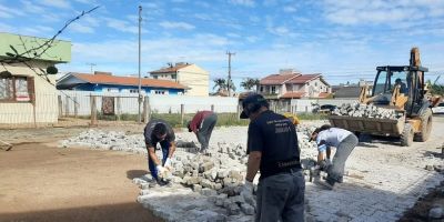 Prefeitura de Camaquã realiza obra no bairro Olaria  