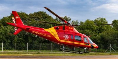 Corpo de Bombeiros Militar do RS recebe helicóptero    