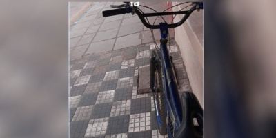 Bicicleta é furtada em frente aos Correios no centro de Camaquã