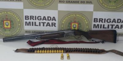 Brigada Militar prende homem por porte ilegal de arma de fogo em Canguçu  