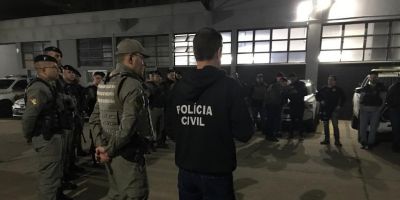 Ação integrada da Polícia Civil e Brigada Militar cumpre ordens judiciais em Osório e Porto Alegre