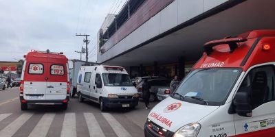 Homem sofre mal súbito em comércio e é atendido às pressas em Camaquã