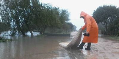 Defesa Civil monitora o Rio São Lourenço e pontos críticos mais vulneráveis de São Lourenço do Sul