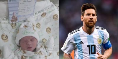 Casal do RS homenageia Lionel Messi e registra filho recém-nascido com o mesmo nome