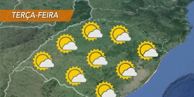 Sol deve voltar no RS nesta terça-feira