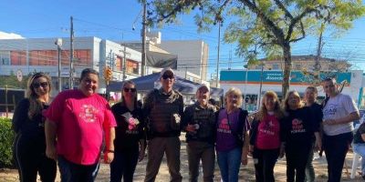 Brigada Militar participa do Dia D de conscientização pelo fim da Violência contra Mulher em Camaquã