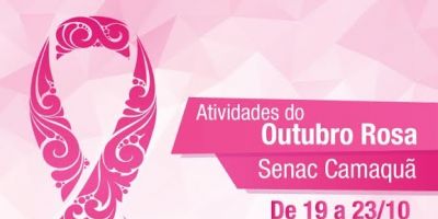 Para mulheres: Senac Camaquã, Sesc e Sindilojas Costa Doce se unem no Outubro Rosa