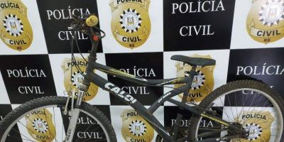 Polícia Civil recupera bicicleta que havia sido furtada em março deste ano em São Lourenço do Sul