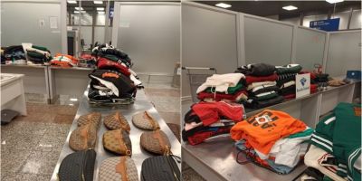 Receita Federal retém 151 peças de roupas no Aeroporto Internacional de Porto Alegre