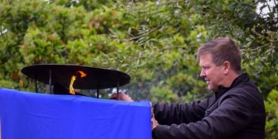 Abertura da Semana da Pátria em Cristal reúne autoridades e comunidade em cerimônia na Praça Central