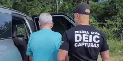 Natural de Tapes, acusado de homicídio é recapturado em Santa Catarina após 11 anos foragido