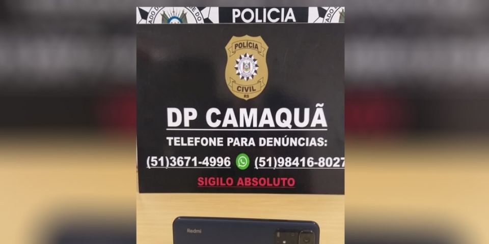 Celular roubado em Viamão é recuperado pela Polícia Civil em Camaquã