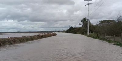 Bairros de Arambaré estão em alerta devido ao nível elevado do Arroio do Velhaco