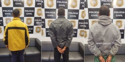 Três homens são presos em ações da Polícia Civil em Encruzilhada do Sul