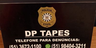 Polícia Civil de Tapes prende homem pelo crime de receptação 