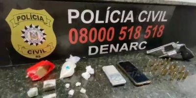 Polícia Civil prende homem portando arma de fogo em Porto Alegre