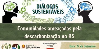 Palestra sobre comunidades ameaçadas pela descarbonização acontece nesta quarta (27)