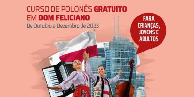 Inscrições abertas para curso de polonês gratuito em Dom Feliciano