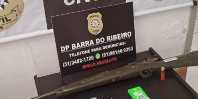 Flagrado com arma de fogo, homem é preso na zona rural de Mariana Pimentel