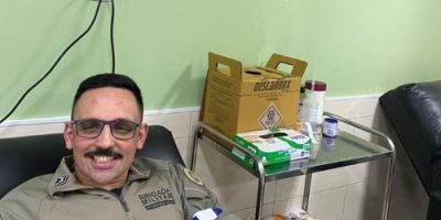 Brigadianos realizam doação de sangue no HNSA de Camaquã 