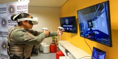 Realidade virtual auxilia no treinamento de policiais militares no Rio Grande do Sul