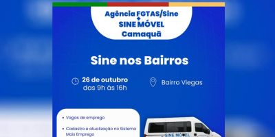 Agência FGTAS/Sine de Camaquã realiza ação nos bairros para facilitar acesso ao emprego