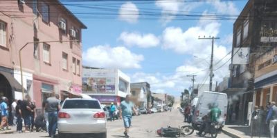 Acidente deixa motociclista ferido no centro de Camaquã    