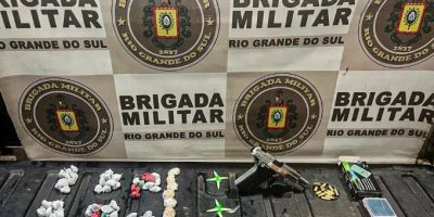 Homem é preso por tráfico de drogas e porte ilegal de arma de fogo em Porto Alegre