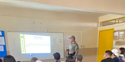 Brigada Militar realiza palestra em escola de São Lourenço do Sul  