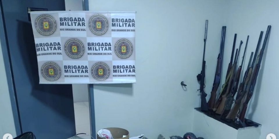Patrulha Ambiental apreende grande quantidade de armas e munições em operação na região de Camaquã